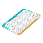 2022 Ocean Beach Kalender Mini Magneet (Linkerzijde)