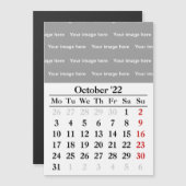 2022 oktober kalender Magnetische kaart (Voorkant / Achterkant)
