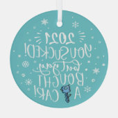 2022 opgezogen, maar je hebt een auto gekocht met  glas ornament (Achterkant)