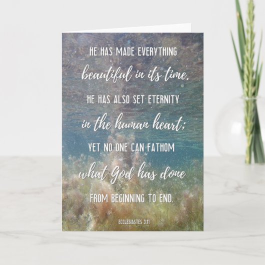 2022 Oude wateren: ecclesiastes 3:11 Kaart (Voorkant)