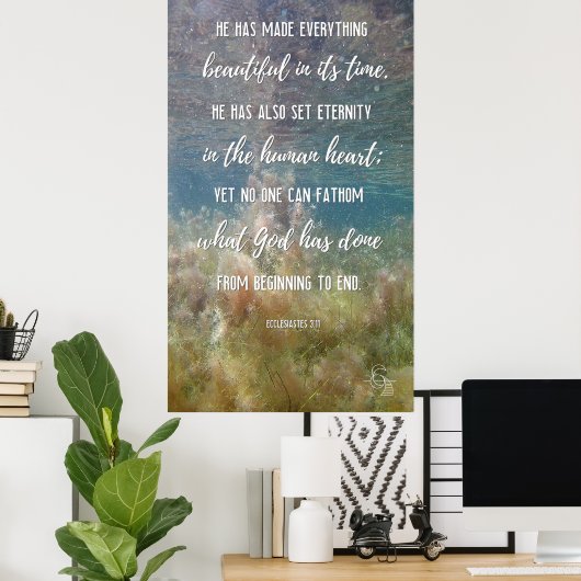2022 Oude wateren: ecclesiastes 3:11 Poster (Thuiskantoor)