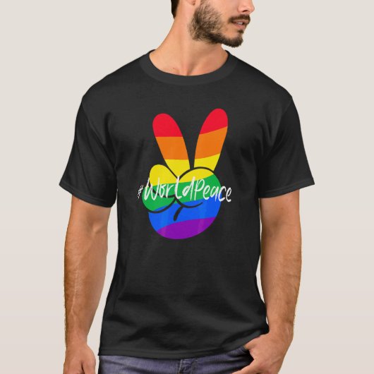 2022 Peace Global Peace International Unity Love P T-shirt (Voorkant)