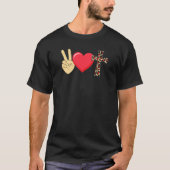 2022 Peace Global Peace International Unity Love P T-shirt (Voorkant)