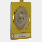 2022 Pearl Wedding 30th Jubileum Verguld Banner Ornament (Rechts)