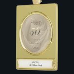 2022 Pearl Wedding 30th Jubileum Verguld Banner Ornament<br><div class="desc">Pearl Wedding 30th Jubileum,  Unieke 2022 Wedding Jubileum Gift,  Banner Ornament</div>