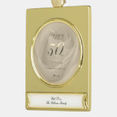 2022 Pearl Wedding 30th Jubileum Verguld Banner Ornament (Links)
