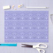 2022 Periwinkle Blue Damask Old World Tissuepapier (Craft)
