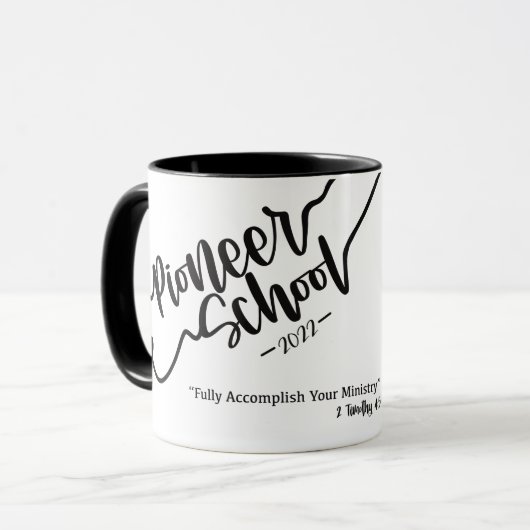 2022 Pioneer School Personalized Mug Mok (Voorkant links)