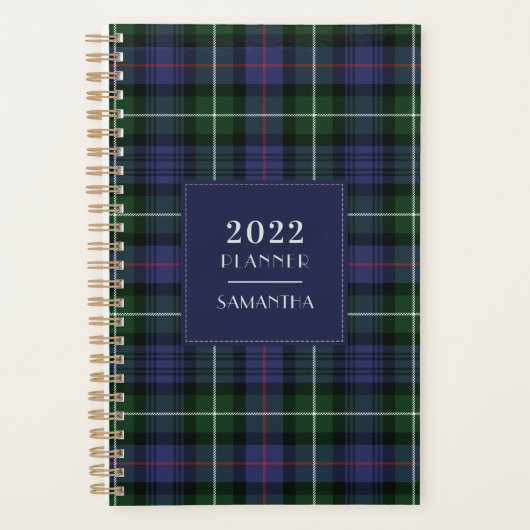 2022 Plaid Schotse ruit Clan MacKenzie Planner (Voorkant)