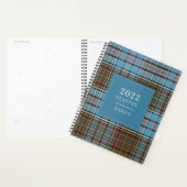 2022 Plaid Tartan Clan Anderson Rood Geruit Planner (Display)