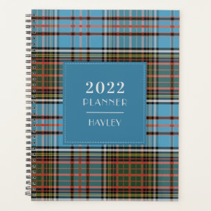 2022 Plaid Tartan Clan Anderson Rood Geruit Planner