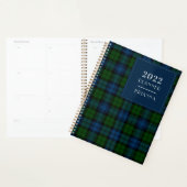 2022 Plaid Tartan Clan Campbell Militair Dambordpa Planner (Display)