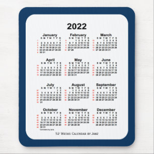 2022 Politie Box Blue 52 Week Agenda van Janz Muismat