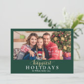 2022 Prettig Kerst Foto Kerstmis Feestdagenkaart (Staand voorkant)