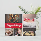 2022 Prettige feestdagen kerstkerst van de Rode Fa Feestdagenkaart (Staand voorkant)