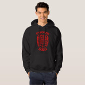 2022 Proud Dad of a Senior Football Player Hoodie (Voorkant volledig)