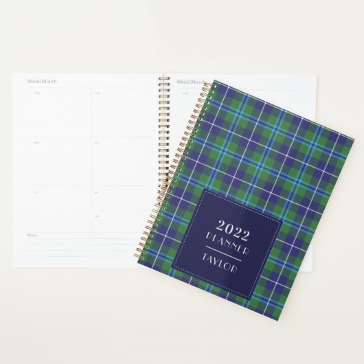 2022 Pset Tartan Clan Douglas Gecontroleerd Planner (Display)