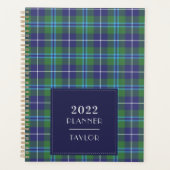 2022 Pset Tartan Clan Douglas Gecontroleerd Planner (Voorkant)