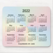2022 Rainbow Cloud 52 weken agenda van Janz Muismat (Voorkant)