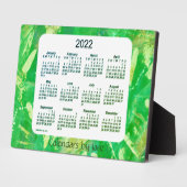 2022 Recoleta Green Tracks Desk Calendar van Janz Fotoplaat (Zijkant)