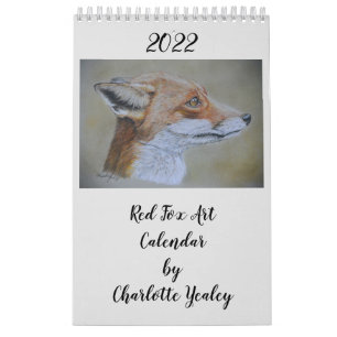 2022 Red Fox Art Calendar van Charotte Yealey Kalender