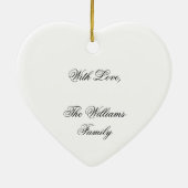 2022 Red Sapphire Wedding Happy 45th Jubileum Keramisch Ornament (Achterkant)