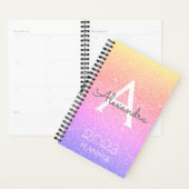 2022 Regenboogpasta Glitter Sparkle Monogram Planner (Display)