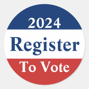 2022 Register to Vote Ronde Sticker
