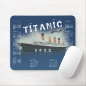 2022 RMS Titanic Blue Calendar Muismat (Met muis)