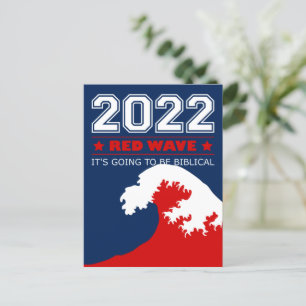 2022 RODE MIDDELEN WAVE Het wordt bijbels Briefkaart