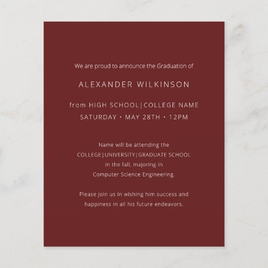 2022 Rood 2 Foto Afstudeerder bekendmaking (Achterkant)