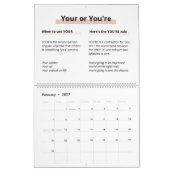 2022 Roos Gold Boss Lady Rules Spelling Amnesia Kalender (Feb 2027)