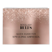 2022 Roos Gold Boss Lady Rules Spelling Amnesia Kalender (Hoes)