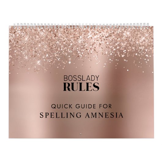 2022 Roos Gold Boss Lady Rules Spelling Amnesia Kalender (Hoes)