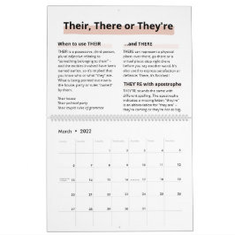2022 Roos Gold Boss Lady Rules Spelling Amnesia Kalender