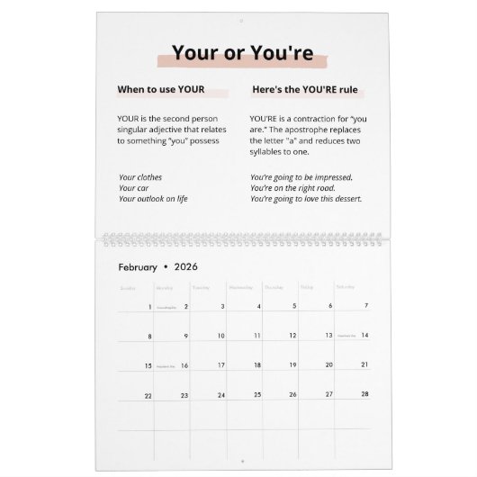 2022 Roos Gold Glitter Black Spelling Amnesia Kalender (Feb 2026)