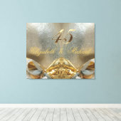 2022 Sapphire Wedding 45th Wedding Jubilea Canvas Afdruk (Insitu (Houten vloer))