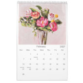 2022: Schilderijen van Piya Samant Agenda Kalender (Feb 2027)