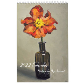 2022: Schilderijen van Piya Samant Agenda Kalender