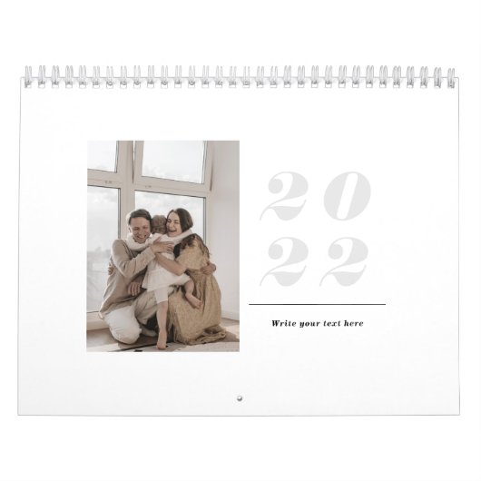 2022 schone, minimalistische, moderne, stijlvolle kalender (Hoes)