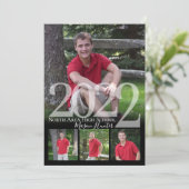2022 Senior Memories Quad Photo Afstuderen Kaart (Staand voorkant)