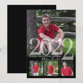 2022 Senior Memories Quad Photo Afstuderen Kaart (Voorkant / Achterkant)