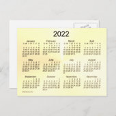2022 Sepia Shimmer Mini Agenda van Janz Briefkaart (Voorkant / Achterkant)