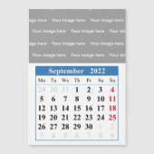 2022 September kalender Magnetische kaart (Voorkant)