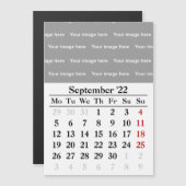 2022 September kalender Magnetische kaart (Voorkant / Achterkant)