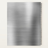 2022 Silver Metallic Monogram Modern Planner (Achterkant)