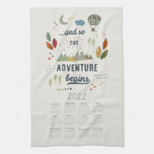 2022 Tea Towel Calendar Kitchen Dish Towel Theedoek (Verticaal)