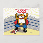2022 - Tiger Lunar New Year Post Card Briefkaart (Voorkant)