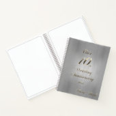 2022 Tin Wedding Ons 10e Jubileum Guestbook No. Notitieboek (Binnen)