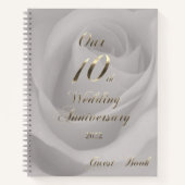 2022 Tin Wedding Ons 10e Jubileum-Guestbook Notitieboek (Voorkant)